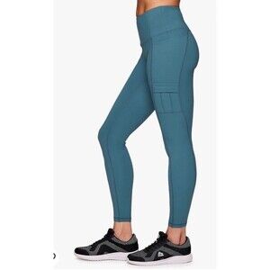 Avalanche Women’s Lined Compression Leggings Slate Blue Size S/P NWT